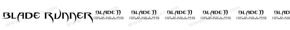 BLADE RUNNER字体转换